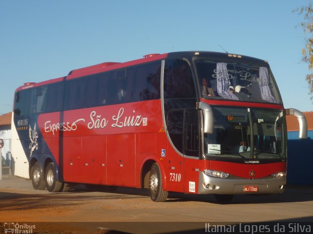 Expresso São Luiz 7310 na cidade de Goiânia, Goiás, Brasil, por Itamar Lopes da Silva. ID da foto: 3894494.