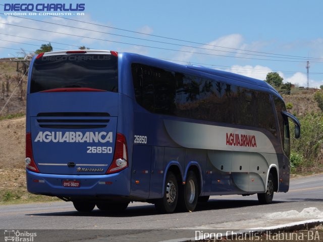 Viação Águia Branca 26850 na cidade de Itabuna, Bahia, Brasil, por Diego Charlis Coelho. Número da foto: #3895422.