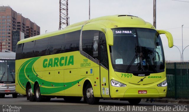 Viação Garcia 7909 na cidade de São Paulo, São Paulo, Brasil, por Cristiano Soares da Silva. ID da foto: 3895225.