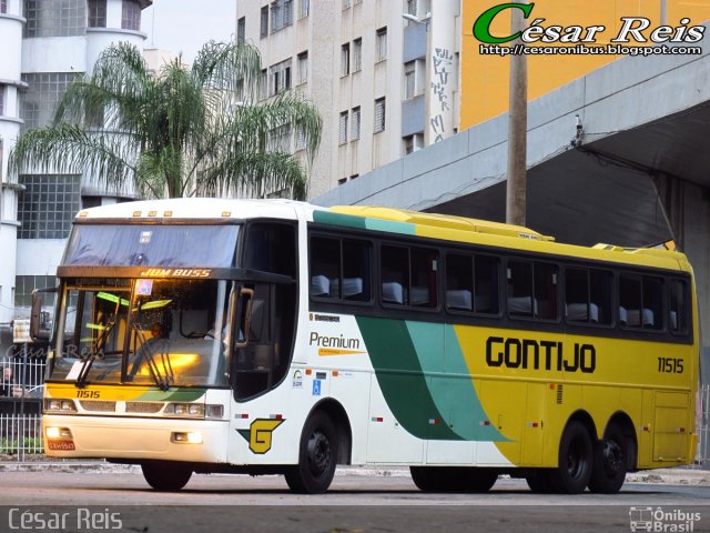 Empresa Gontijo de Transportes 11515 na cidade de Belo Horizonte, Minas Gerais, Brasil, por César Ônibus. ID da foto: 3895066.