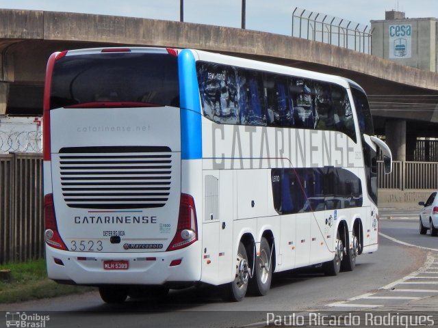 Auto Viação Catarinense 3523 na cidade de Porto Alegre, Rio Grande do Sul, Brasil, por Paulo Ricardo  Rodrigues Villanova. Número da foto: #3894543.