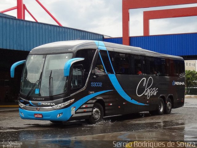 Empresa de Ônibus Nossa Senhora da Penha 53002 na cidade de Resende, Rio de Janeiro, Brasil, por Sergio Rodrigues de Souza. ID da foto: 3893672.