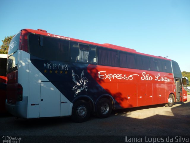 Expresso São Luiz 7310 na cidade de Goiânia, Goiás, Brasil, por Itamar Lopes da Silva. Número da foto: #3894538.