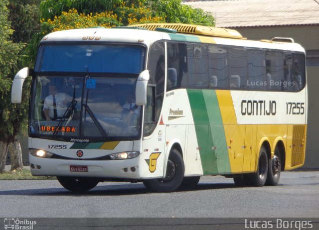 Empresa Gontijo de Transportes 17255 na cidade de Araxá, Minas Gerais, Brasil, por Lucas Borges . Número da foto: #3896376.