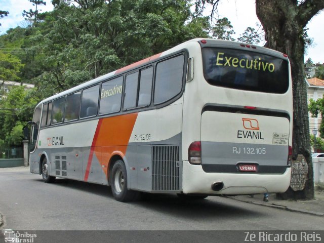 Evanil Transportes e Turismo RJ 132.105 na cidade de Petrópolis, Rio de Janeiro, Brasil, por Zé Ricardo Reis. Número da foto: #3896187.