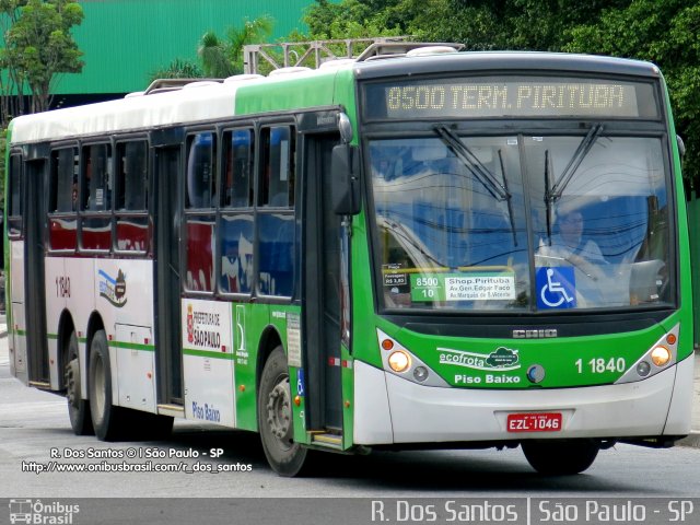 Viação Santa Brígida 1 1840 na cidade de São Paulo, São Paulo, Brasil, por Rafael Santos. ID da foto: 3898121.