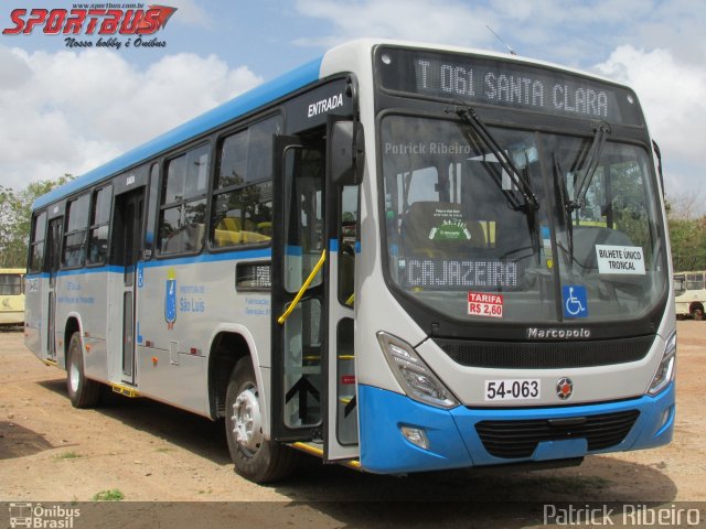 Viação Abreu 54-063 na cidade de São Luís, Maranhão, Brasil, por Patrick Ribeiro. Número da foto: #3899865.