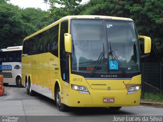 Viação Itapemirim 48113 na cidade de São Paulo, São Paulo, Brasil, por Jose Lucas da Silva. Número da foto: #3898602.