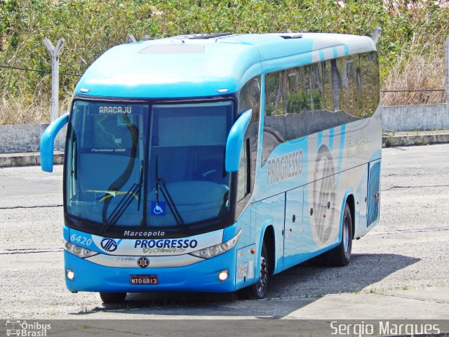 Auto Viação Progresso 6420 na cidade de Aracaju, Sergipe, Brasil, por Sergio Marques . ID da foto: 3899173.