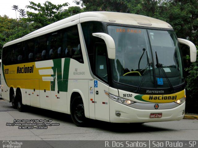 Viação Nacional 16130 na cidade de São Paulo, São Paulo, Brasil, por Rafael Santos. ID da foto: 3900720.