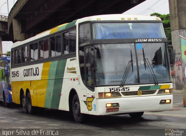 Empresa Gontijo de Transportes 15645 na cidade de Rio de Janeiro, Rio de Janeiro, Brasil, por Igor Silva de França. ID da foto: 3900604.