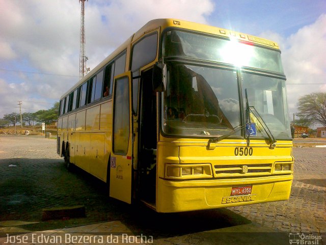 Viação Nordeste 0500 na cidade de Lajes, Rio Grande do Norte, Brasil, por José Edvan Bezerra da Rocha. ID da foto: 3899611.