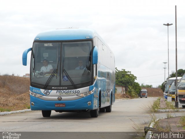 Auto Viação Progresso 6490 na cidade de Natal, Rio Grande do Norte, Brasil, por Keylla Pinto. ID da foto: 3901882.