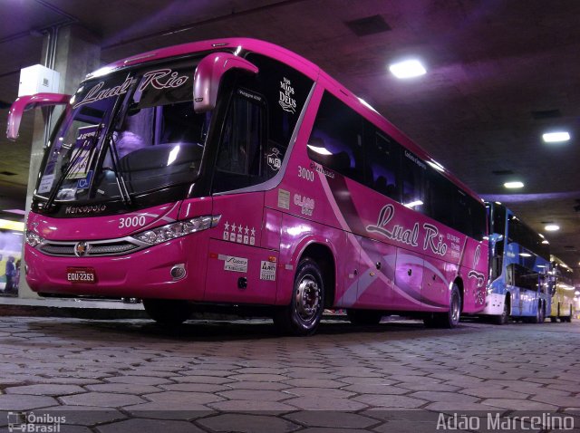Lual Rio Turismo e Fretamento 3000 na cidade de Belo Horizonte, Minas Gerais, Brasil, por Adão Raimundo Marcelino. Número da foto: #3902881.