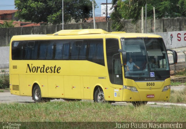 Viação Nordeste 8060 na cidade de Natal, Rio Grande do Norte, Brasil, por Joao Paulo Nascimento Silva. ID da foto: 3902660.