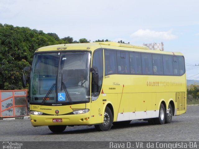 Viação Itapemirim 5867 na cidade de Vitória da Conquista, Bahia, Brasil, por Rava Ogawa. ID da foto: 3902129.