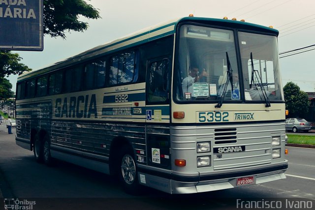 Viação Garcia 5392 na cidade de Londrina, Paraná, Brasil, por Francisco Ivano. Número da foto: #3905702.