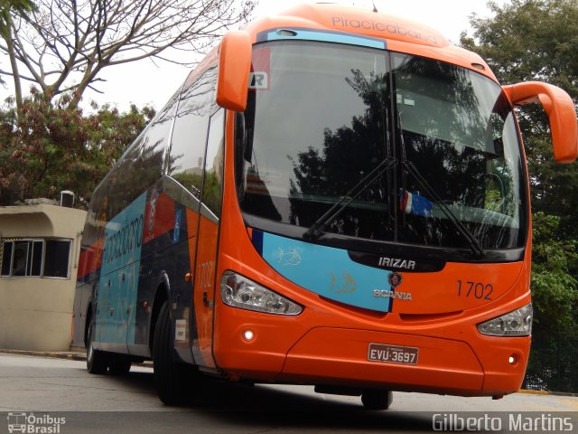 Viação Piracicabana 1702 na cidade de São Paulo, São Paulo, Brasil, por Gilberto Martins. Número da foto: #3905470.