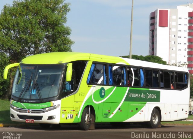 Expresso Princesa dos Campos 6502 na cidade de Cascavel, Paraná, Brasil, por Danilo Marcelo Silva. Número da foto: #3904644.