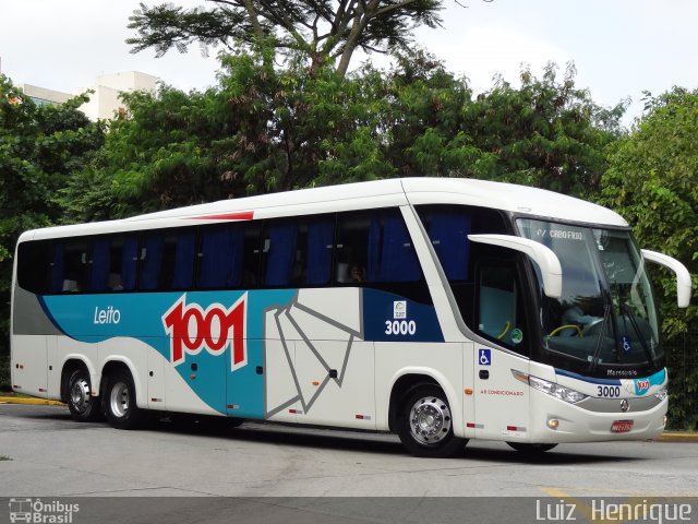 Auto Viação 1001 3000 na cidade de São Paulo, São Paulo, Brasil, por Luiz  Henrique. Número da foto: #3905156.