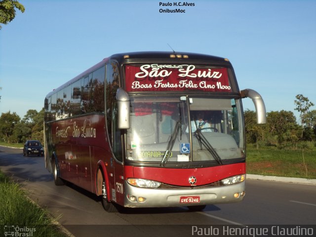 Expresso São Luiz 7570 na cidade de Brasília, Distrito Federal, Brasil, por Paulo Henrique Claudino. Número da foto: #3904664.