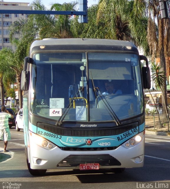 Rosa Turismo RJ 566.145 na cidade de Niterói, Rio de Janeiro, Brasil, por Lucas Lima. Número da foto: #3905181.