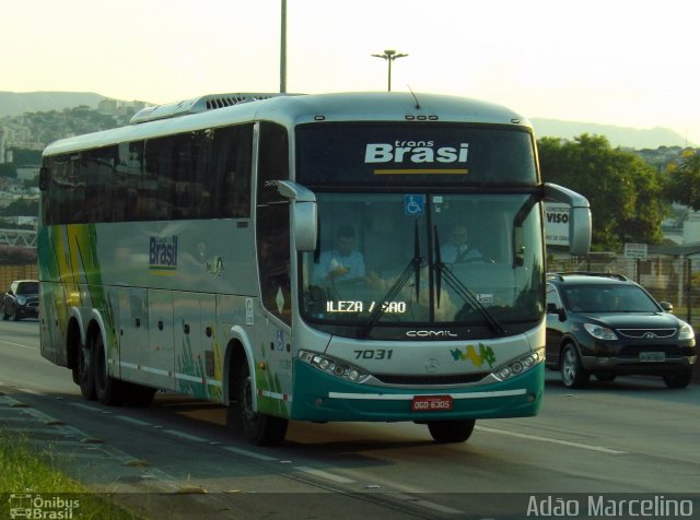 Trans Brasil > TCB - Transporte Coletivo Brasil 7031 na cidade de Belo Horizonte, Minas Gerais, Brasil, por Adão Raimundo Marcelino. Número da foto: #3905617.