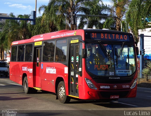 Auto Lotação Ingá 1.1.080 na cidade de Niterói, Rio de Janeiro, Brasil, por Lucas Lima. ID da foto: 3905171.