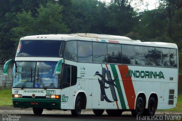 Empresa de Transportes Andorinha 5027 na cidade de Assis, São Paulo, Brasil, por Francisco Ivano. ID da foto: 3907132.