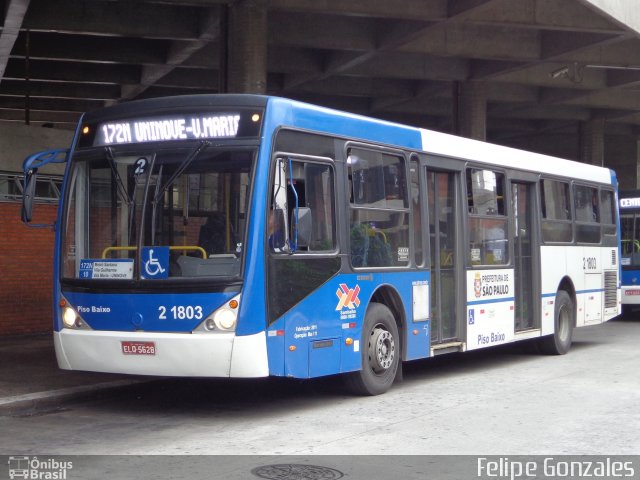Sambaíba Transportes Urbanos 2 1803 na cidade de São Paulo, São Paulo, Brasil, por Felipe Gonzales. Número da foto: #3908471.
