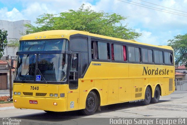 Viação Nordeste 7040 na cidade de Natal, Rio Grande do Norte, Brasil, por Rodrigo S. G Busólogo do Brasil. Número da foto: #3908220.