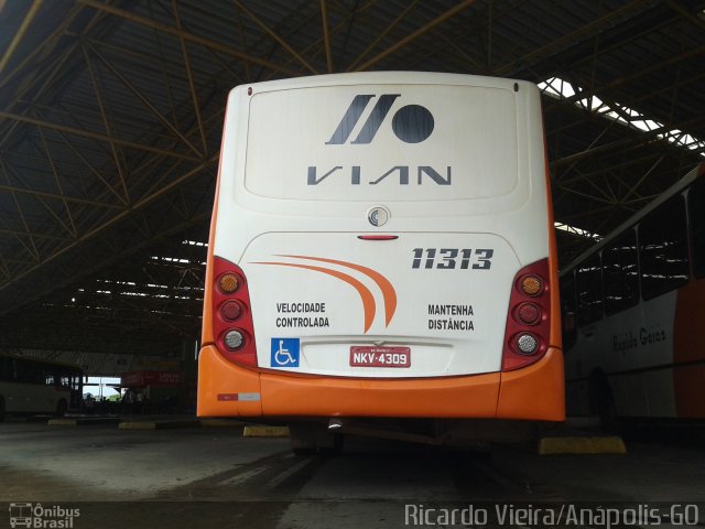 VIAN - Viação Anapolina 11313 na cidade de Anápolis, Goiás, Brasil, por Ricardo Vieira. Número da foto: #3906690.