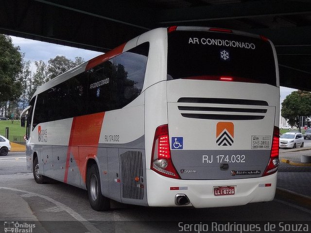 Viação Cidade do Aço RJ 174.032 na cidade de Resende, Rio de Janeiro, Brasil, por Sergio Rodrigues de Souza. ID da foto: 3907738.