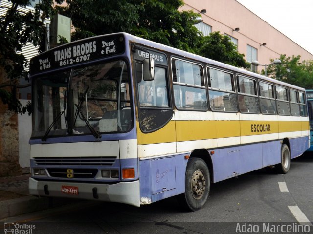 Trans Brodes 4132 na cidade de Belo Horizonte, Minas Gerais, Brasil, por Adão Raimundo Marcelino. ID da foto: 3908256.