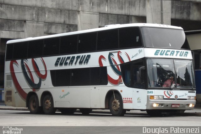 Eucatur - Empresa União Cascavel de Transportes e Turismo 3545 na cidade de Curitiba, Paraná, Brasil, por Douglas Paternezi. ID da foto: 4499601.