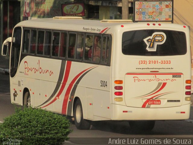 Paraibuna Transportes 5004 na cidade de Juiz de Fora, Minas Gerais, Brasil, por André Luiz Gomes de Souza. ID da foto: 4499843.