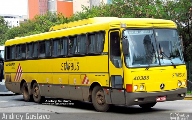 Viação Itapemirim 40383 na cidade de São Paulo, São Paulo, Brasil, por Andrey Gustavo. ID da foto: 4498931.