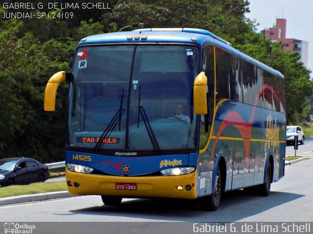 Rápido Expresso Fênix Viação 14525 na cidade de Jundiaí, São Paulo, Brasil, por Gabriel Giacomin de Lima. ID da foto: 4499529.