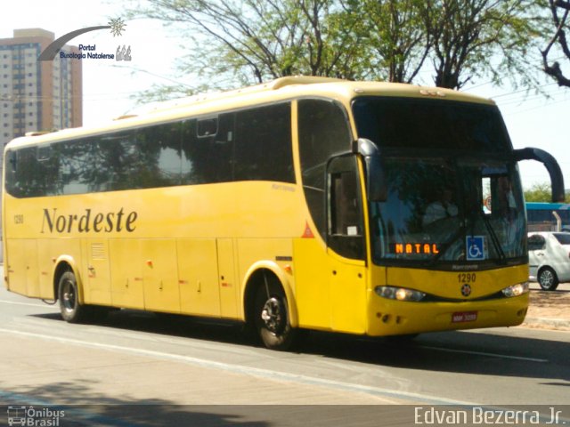 Viação Nordeste 1290 na cidade de Natal, Rio Grande do Norte, Brasil, por José Edvan Bezerra da Rocha. Número da foto: #4520037.