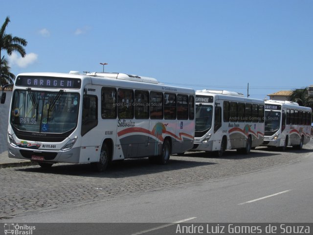 Auto Viação Salineira RJ 111.001 na cidade de Cabo Frio, Rio de Janeiro, Brasil, por André Luiz Gomes de Souza. Número da foto: #4521224.