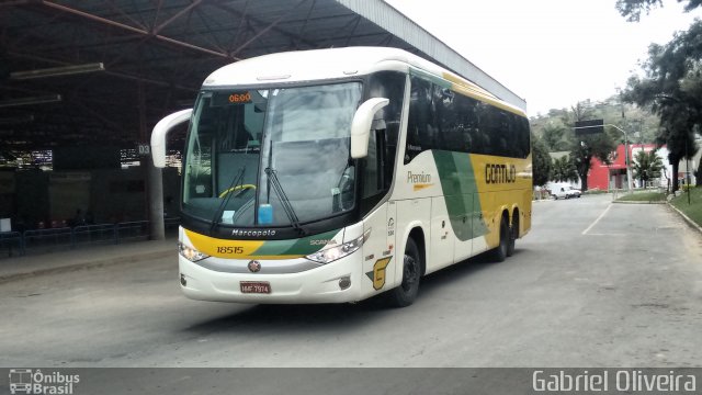 Empresa Gontijo de Transportes 18515 na cidade de Pedro Leopoldo, Minas Gerais, Brasil, por Gabriel Oliveira. Número da foto: #4522080.