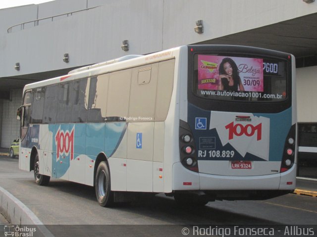 Auto Viação 1001 RJ 108.829 na cidade de Rio de Janeiro, Rio de Janeiro, Brasil, por Rodrigo Fonseca. ID da foto: 4521763.