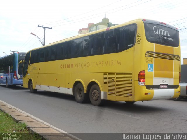 Viação Itapemirim 8619 na cidade de Goiânia, Goiás, Brasil, por Itamar Lopes da Silva. Número da foto: #4524284.
