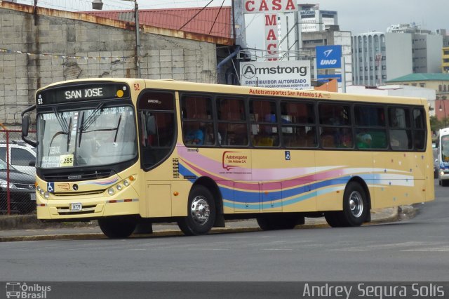 Autotransportes San Antonio 52 na cidade de Catedral, San José, San José, Costa Rica, por Andrey Segura Solís. Número da foto: #4525051.