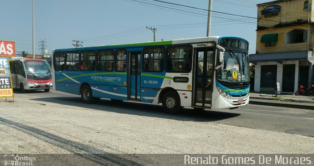 Viação Ponte Coberta RJ 190.059 na cidade de Rio de Janeiro, Rio de Janeiro, Brasil, por Renato Gomes De Moraes. Número da foto: #4525128.