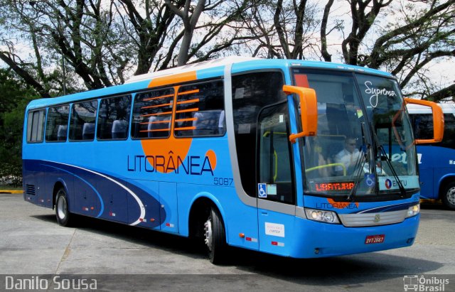 Litorânea Transportes Coletivos 5087 na cidade de São Paulo, São Paulo, Brasil, por Danilo Souza. Número da foto: #4524897.