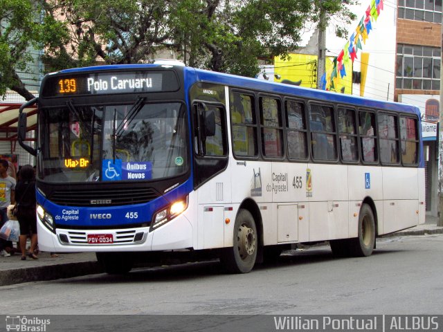 Capital do Agreste Transporte Urbano 1455 na cidade de Caruaru, Pernambuco, Brasil, por Willian Pontual. Número da foto: #4528351.