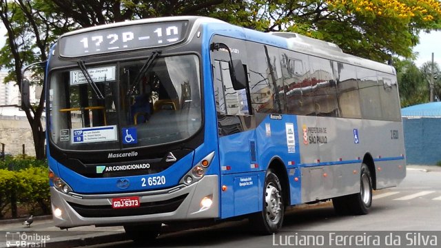 Transcooper > Norte Buss 2 6520 na cidade de São Paulo, São Paulo, Brasil, por Luciano Ferreira da Silva. Número da foto: #4528445.