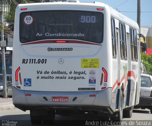 Auto Viação Salineira RJ 111.001 na cidade de Cabo Frio, Rio de Janeiro, Brasil, por André Luiz Gomes de Souza. ID da foto: 4528224.