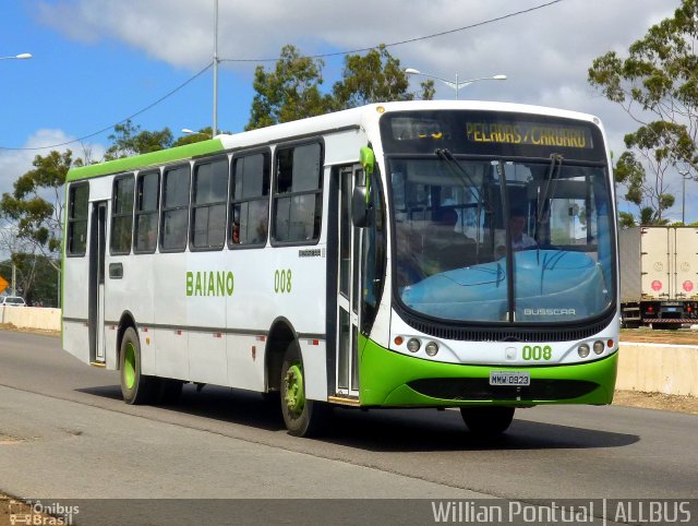 Baiano Transportes 008 na cidade de Caruaru, Pernambuco, Brasil, por Willian Pontual. ID da foto: 4528329.